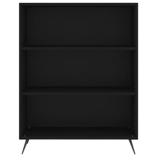 Bücherregal Schwarz 69,5x32,5x90 cm Holzwerkstoff