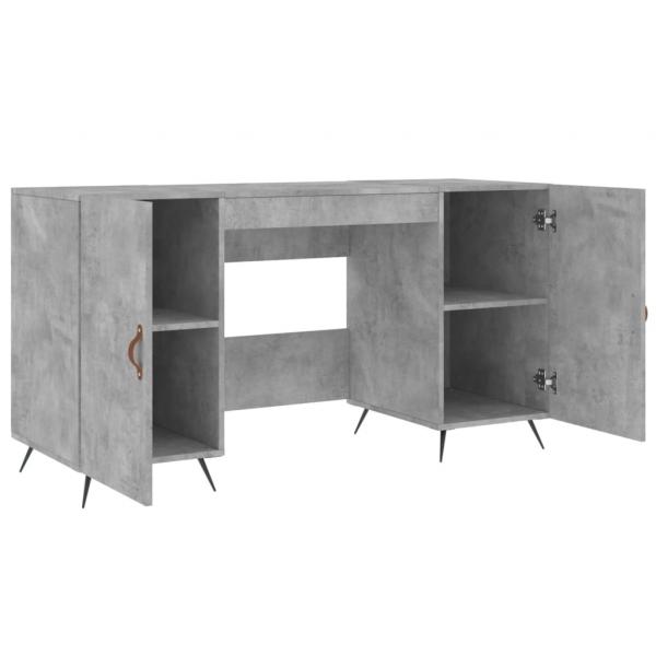 Schreibtisch Betongrau 140x50x75 cm Holzwerkstoff