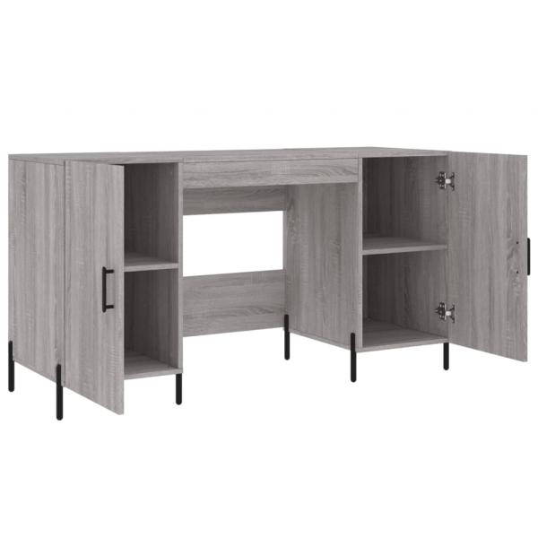 Schreibtisch Grau Sonoma 140x50x75 cm Holzwerkstoff