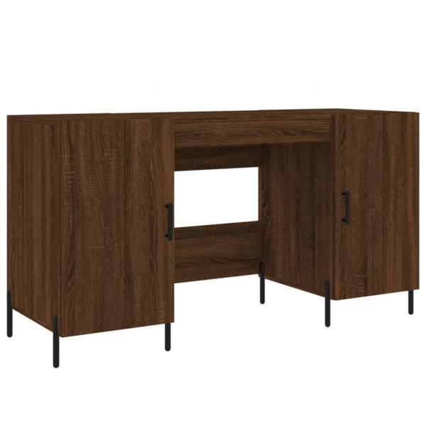 Schreibtisch Braun Eichen-Optik 140x50x75 cm Holzwerkstoff