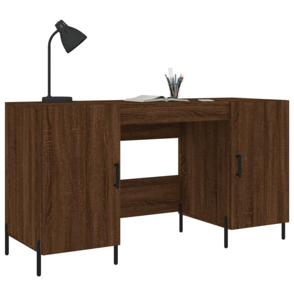 Schreibtisch Braun Eichen-Optik 140x50x75 cm Holzwerkstoff