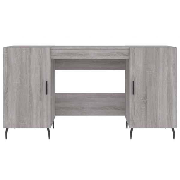 Schreibtisch Grau Sonoma 140x50x75 cm Holzwerkstoff