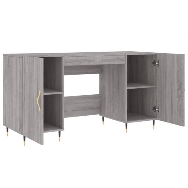 Schreibtisch Grau Sonoma 140x50x75 cm Holzwerkstoff