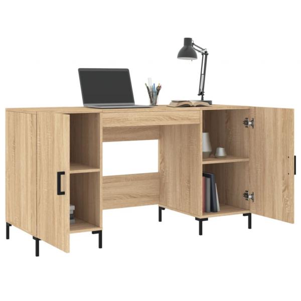 Schreibtisch Sonoma-Eiche 140x50x75 cm Holzwerkstoff