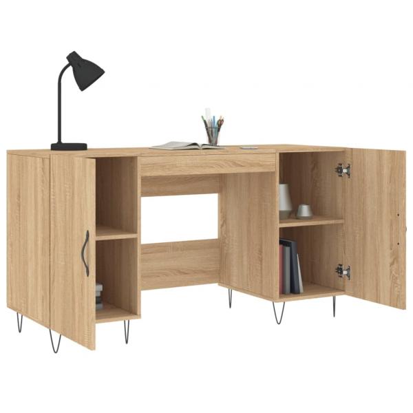 Schreibtisch Sonoma-Eiche 140x50x75 cm Holzwerkstoff