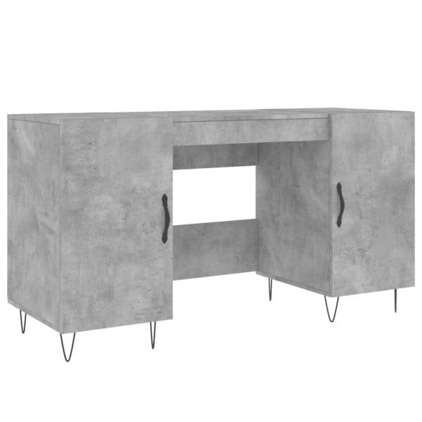 Schreibtisch Betongrau 140x50x75 cm Holzwerkstoff