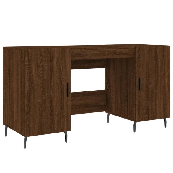 Schreibtisch Braun Eichen-Optik 140x50x75 cm Holzwerkstoff