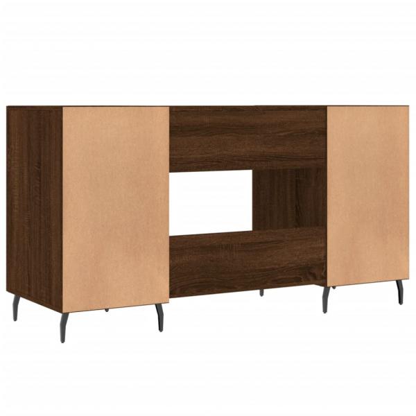 Schreibtisch Braun Eichen-Optik 140x50x75 cm Holzwerkstoff