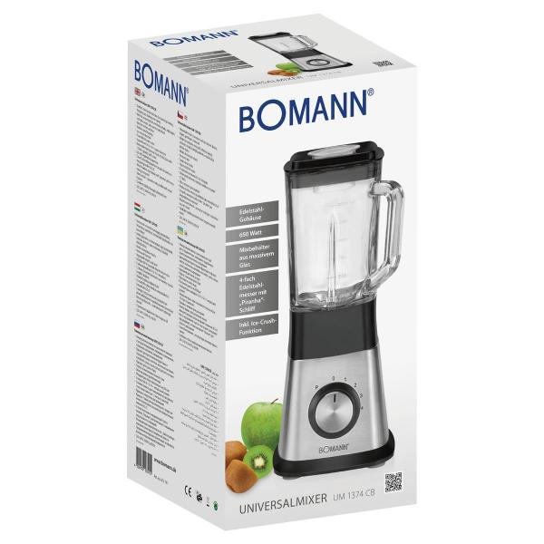 Bomann UM 1374 CB Universalmixer, 1,5 L, 650 W, 6 Stufen, inox (613741)