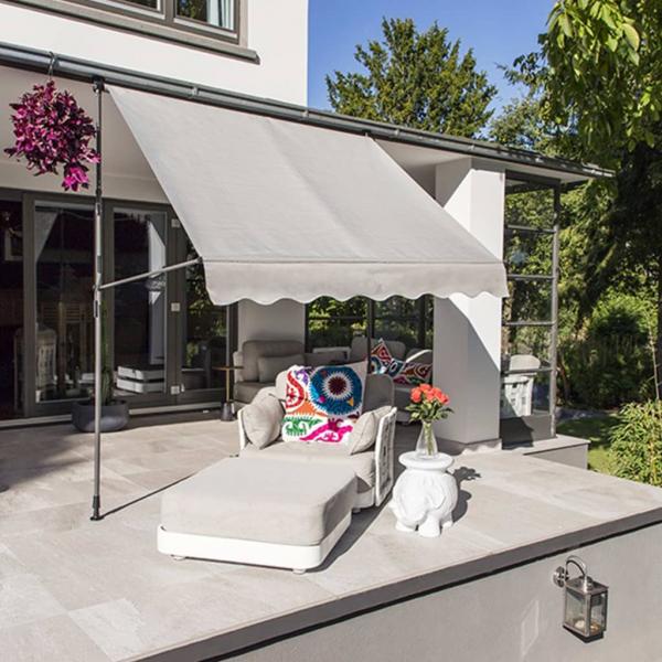 ARDEBO.de - HI Mobile Markise 200x120 cm Grau