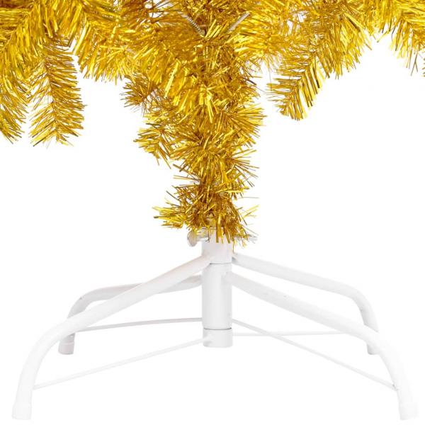 Künstlicher Weihnachtsbaum mit Ständer Gold 240 cm PET