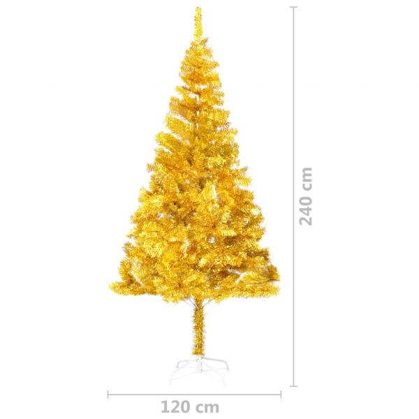 Künstlicher Weihnachtsbaum mit Ständer Gold 240 cm PET