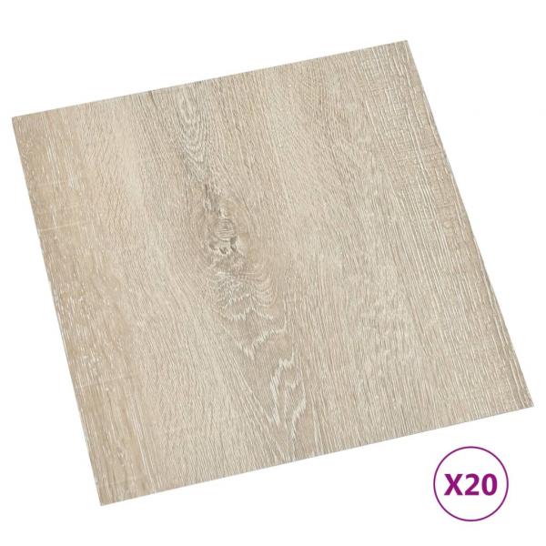 PVC-Fliesen Selbstklebend 20 Stk. 1,86 m² Beige