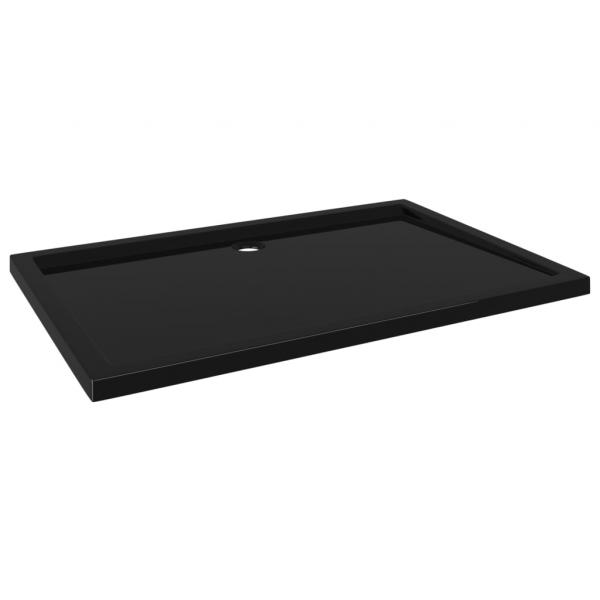 Duschtasse ABS Rechteckig Schwarz 80x120 cm