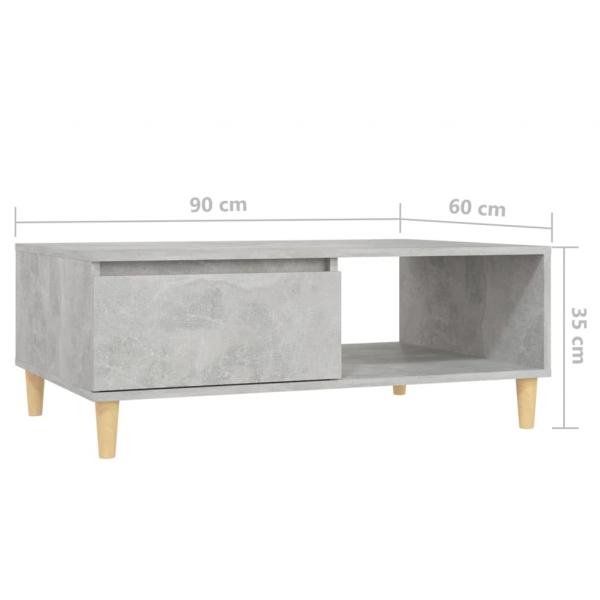 Couchtisch Betongrau 90x60x35 cm Holzwerkstoff