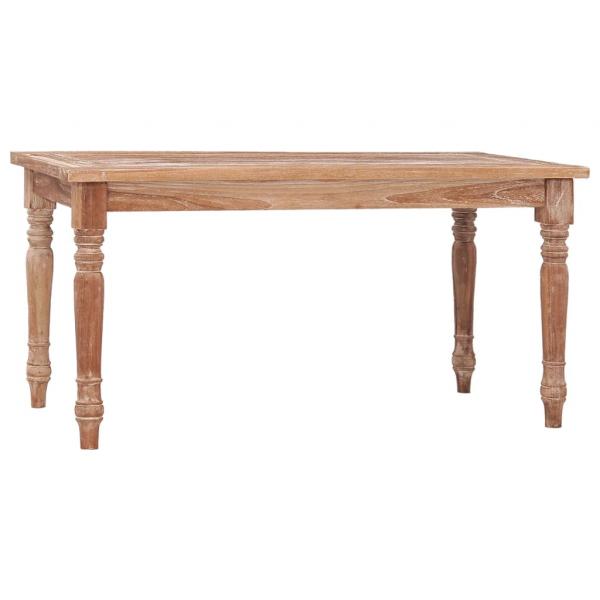 ARDEBO.de - Batavia-Couchtisch 90x50x45 cm Teak Massivholz Getüncht