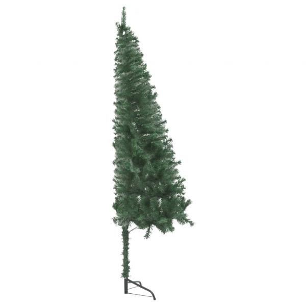 Künstlicher Eck-Weihnachtsbaum Grün 150 cm PVC