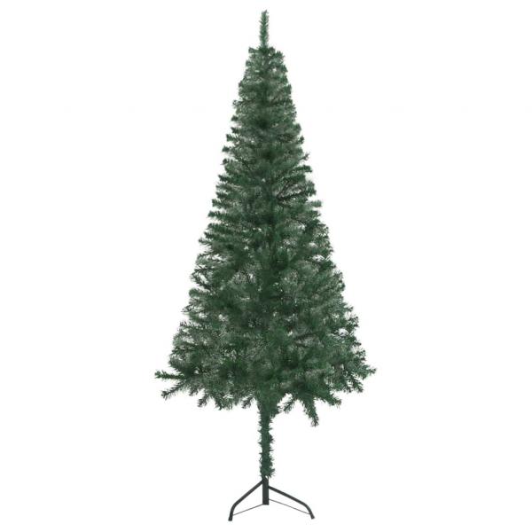 Künstlicher Eck-Weihnachtsbaum Grün 240 cm PVC