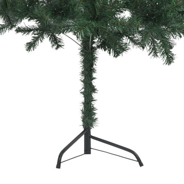 Künstlicher Eck-Weihnachtsbaum Grün 240 cm PVC