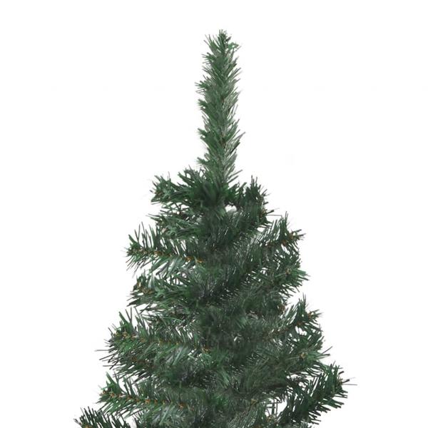 Künstlicher Eck-Weihnachtsbaum Grün 240 cm PVC