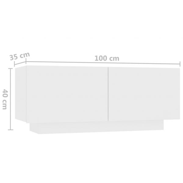 TV-Schrank Weiß 100x35x40 cm Holzwerkstoff