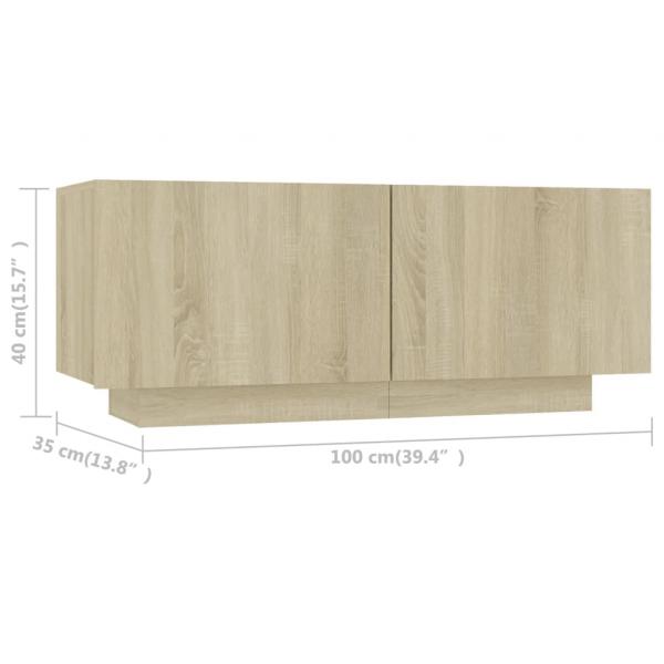 TV-Schrank Sonoma-Eiche 100x35x40 cm Holzwerkstoff