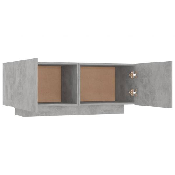 TV-Schrank Betongrau 100x35x40 cm Holzwerkstoff