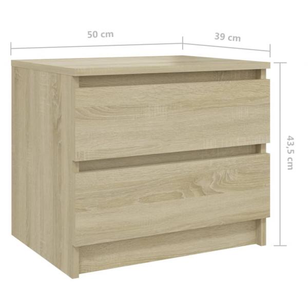 Nachttisch Sonoma-Eiche 50x39x43,5 cm Holzwerkstoff