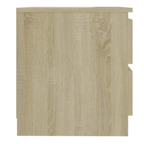 Nachttische 2 Stk. Sonoma-Eiche 50x39x43,5 cm Holzwerkstoff