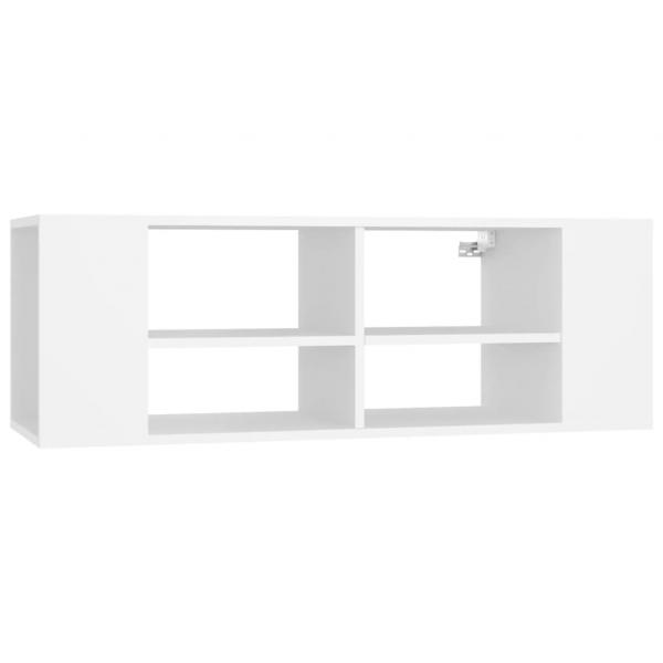 TV-Wandschrank Weiß 102x35x35 cm Holzwerkstoff