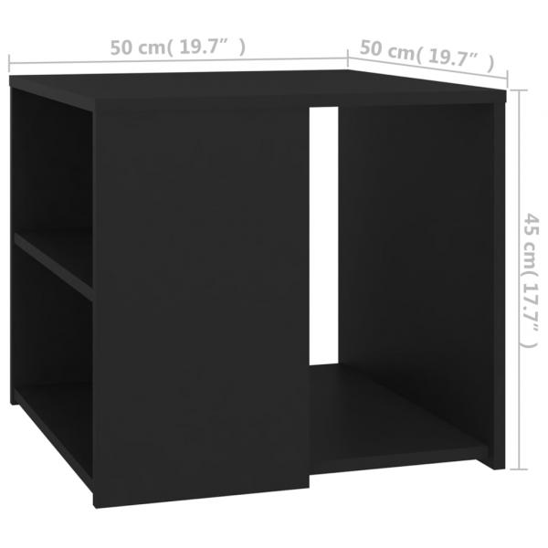 Beistelltisch Schwarz 50x50x45 cm Holzwerkstoff