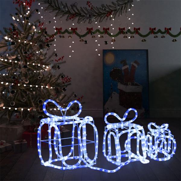 ARDEBO.de - Weihnachtsdekoration Geschenkboxen mit 180 LEDs Indoor Outdoor