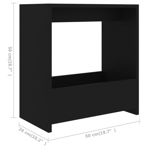 Beistelltisch Schwarz 50x26x50 cm Holzwerkstoff