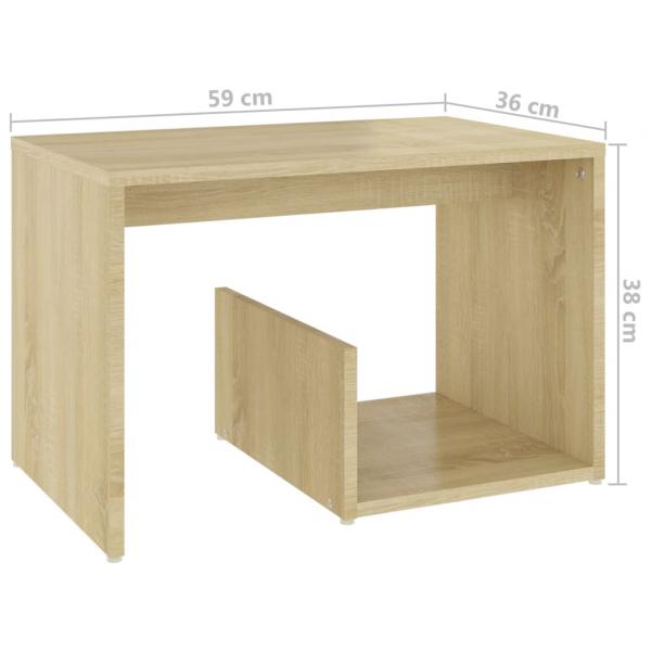 Beistelltisch Sonoma-Eiche 59x36x38 cm Holzwerkstoff