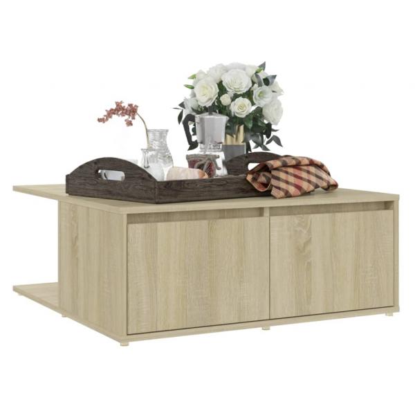 Couchtisch Sonoma-Eiche 80x80x31 cm Holzwerkstoff