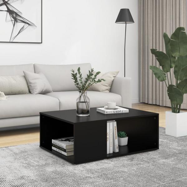 ARDEBO.de - Couchtisch Schwarz 90x67x33 cm Holzwerkstoff