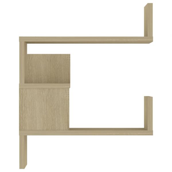 Wand-Eckregale 2 Stk. Sonoma-Eiche 40x40x50 cm Holzwerkstoff