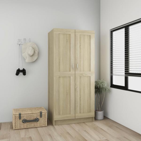 Kleiderschrank Sonoma-Eiche 82,5x51,5x180 cm Holzwerkstoff