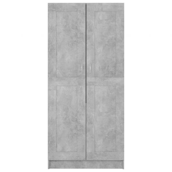 Kleiderschrank Betongrau 82,5x51,5x180 cm Holzwerkstoff