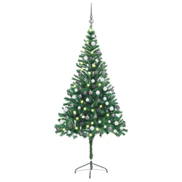 ARDEBO.de - Künstlicher Weihnachtsbaum Beleuchtung Kugeln 180cm 564 Zweige