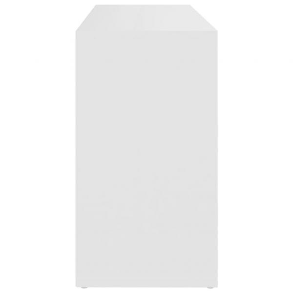 Schuhbank Weiß 103x30x54,5 cm Holzwerkstoff