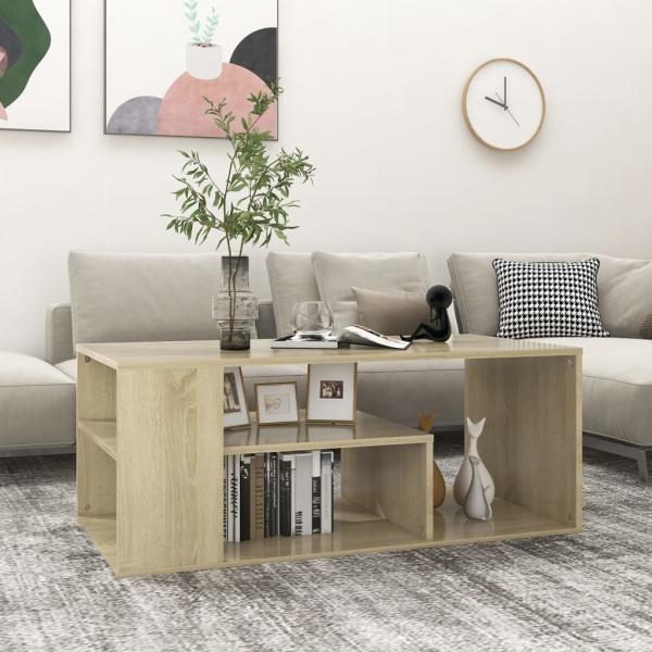 ARDEBO.de - Couchtisch Sonoma-Eiche 100x50x40 cm Holzwerkstoff