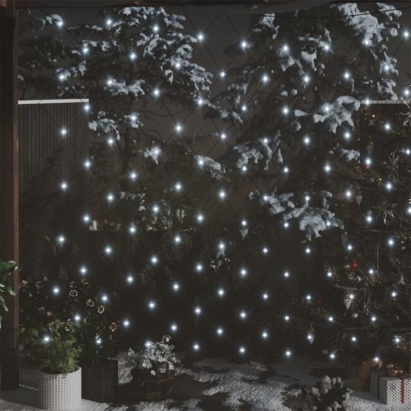 ARDEBO.de - LED-Lichternetz Kaltweiß 3x2 m 204 LEDs Indoor Outdoor