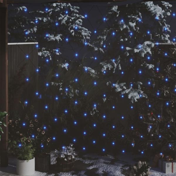 ARDEBO.de - LED-Lichternetz Blau 3x2 m 204 LEDs Indoor Outdoor