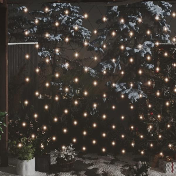 ARDEBO.de - LED-Lichternetz Warmweiß 3x3 m 306 LEDs Indoor Outdoor