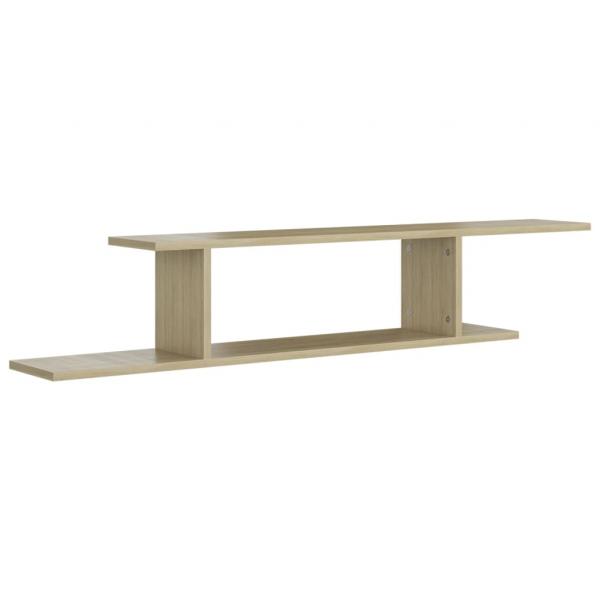 TV-Wandregal Sonoma-Eiche 125x18x23 cm Holzwerkstoff