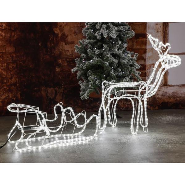 ARDEBO.de - HI Weihnachtsbeleuchtung Rentier mit 432 LEDs