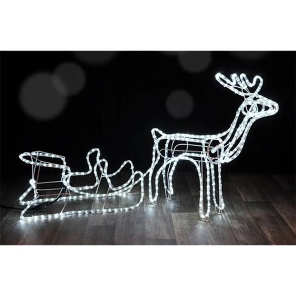 HI Weihnachtsbeleuchtung Rentier mit 432 LEDs