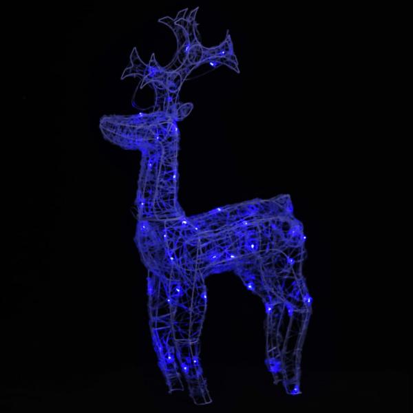 LED-Rentier Weihnachtsdeko 90 LEDs 60x16x100 cm Acryl