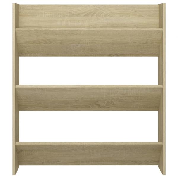 Wand-Schuhschrank Sonoma-Eiche 80x18x90 cm Holzwerkstoff